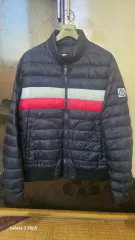 MONCLER(モンクレール) ガンマブルー トリコロールライン 黒 ダウンジャケット