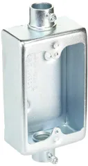 新品 パナソニック(Panasonic) ねじなし露出スイッチボックス 1個用2方出 DS71191K