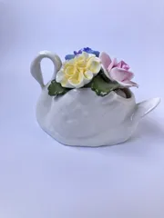 Amazon.co.jp: エインズレイ 陶花 オブジェ 置物 : ホーム＆キッチン
