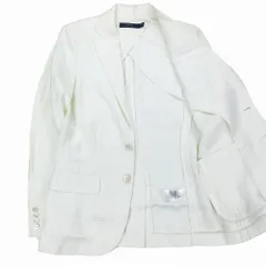 POLO RALPH LAUREN ラルフローレン リネン100％ テーラード ジャケット 2B ブレザーサマージャケット サイズ4 M レディース 【中古】