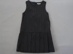 ミルフィーユ mille feuille 銀座サエグサ sayegusa アウトレット 子供服 女の子 120cm ジャンパースカート グレー ストライプ 受験 面接 卒園式 入学式 フォーマル 春 秋 冬 ★4 ガールズ 【中古】 セレモニースーツ