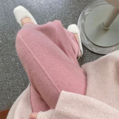 センターライン ニットフレアパンツ