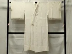 平和屋着物○長襦袢 袷 流水花地紋 狐色 広衿仕立て 正絹 逸品