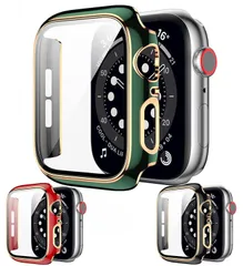 【人気商品】ケース apple watch用 Series 8 7 SE アップルウォッチカバー 6 5 4 3 2 ガラスフィルム 一体型 venk 38mm 40mm 41mm 42mm 44mm 45mm シリーズに全面保護