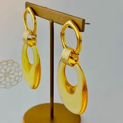 No.72　ハンドメイドピアス　大ぶりピアス