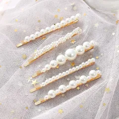 ★即日発送★ヘアピン パールピン 5個セット ゴールドヘアクリップ フェイクパール レディース ヘアアクセサリー 髪留め 髪飾り ヘアアレンジ おしゃれ カジュアル きれいめ 上品 かわいい 大人可愛い 華やか エレガント 高見え 通学 通勤 オフィス 入学式