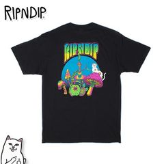 RIPNDIP Tシャツ Psychedelic Nermal Pocket Tee トップス スケーター ストリート メンズ レディース Rip N Dip ブラック   Lサイズ リップンディップ