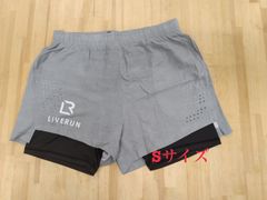 ライブランポケットハーフパンツ(ライトグレー)🩳インナータイツ付Sサイズ