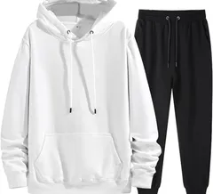 [アスペルシオ] 裏起毛 スウェット セットアップ オシャレ 長袖 v系 無地 パーカー 上下セット メンズ ジャージ フード付き トレーナー ジャージ上下 長ズボン 2点 セット スウェットジャージ キャンプ アウトドア ウェア 暖 [#ホワイト] [XL]