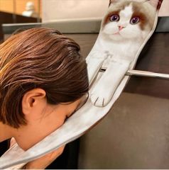 【リアルなぽっちゃり猫のタオル】ねこ タオル リアル 本物 そっくり ペット プレゼント ギフト 子供 誕生日　大きい おしゃれ 三毛猫 洗面所 バス キッチン 爪とぎ SH1