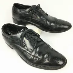 REGAL/リーガル　日本製　ウイングチップ/ビジネスシューズ〈黒/BLACK〉　サイズ25.5　/Made in Japan 管NO.ZH-115<sale>