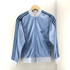 【中古】adidas 80s USA製 ATP トラックジャケット ライトブルー size S アディダス[24]