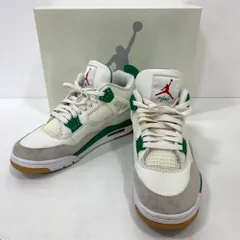 07w8156★ NIKE SB × AIR JORDAN 4 RETRO SP PINE GREEN ナイキエスビー エアジョーダン4 レトロ パイングリーン 28.5cm DR5415-103【中古品】