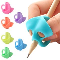 新品 I'm so happy 鉛筆 持ち方 矯正 ペン グリップ 子供 大人 シリコン 補助 正しい持ち方 右 左利き 6個セット