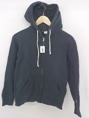 ◇ Champion チャンピオン 単色タグ ジップアップ 長袖 パーカー サイズM ネイビー系 レディース P  【1301270009816】