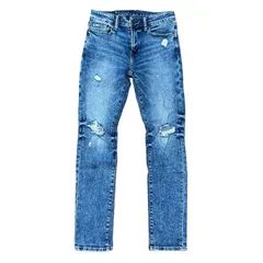 AMERICAN EAGLE SUPER SKINNY スーパースキニー 30 メンズS クラッシュ スキニーデニム