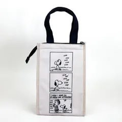 スヌーピー 保冷保温マチ付きトート Ｓ モカ バッグ エコバッグ ランチ お弁当 サマー