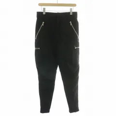 バルマン BALMAIN Zip Detailed Trousers ジップディティールパンツ テーパード ジップフライ XS 黒 ブラック S8H5530T284 /BBのサムネイル