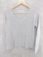 ◇ URBAN RESEARCH DOORS アーバンリサーチ ドアーズ コットン 長袖 ニット セーター One グレー * 1002800209644 【中古】 【1002800209644】