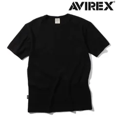 AVIREX 半袖 クルーネック Tシャツ ブラック / アヴィレックス 丸首 デイリー DAILY S/S CREW NECK T-SHIRT 黒 BLACK