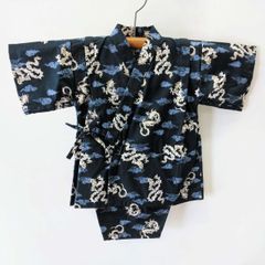 お子様用甚平　龍柄　90c用　紺　Children's Summer Festival Jinbei