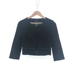 トッカ ノーカラージャケット M ブラック 黒 未使用に近い DMW トッカ ノーカラージャケット M ブラック 黒 未使用に近い DMW