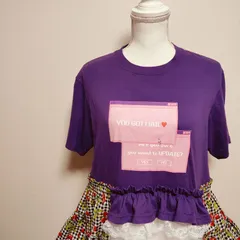 しなこ　Tシャツ　べビタピ　新品未使用　120　紫　パープル　ユーチューバー しなこが手書きした ぷるぷる Tシャツ 原宿 サイズ 120 ベビタピ