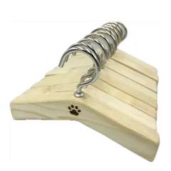 木製ペット用ミニハンガー V型Mサイズ 10本セット ハンドメイド