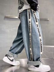 クーポンで10%OFF★子供服 デニム パンツ ジーパン ロングパンツ 長ズボン かわいい こども ラインパンツ おしゃれ オシャレ キッズ 子ども ジュニア 男の子 デニムパンツ キッズ ゆったり KTFB065(120-170)