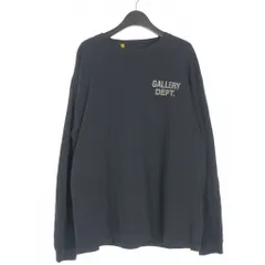 ギャラリーデプト　ペンキ加工 ロゴロングスリーブTシャツ Ｍ GALLERY DEPT.（ギャラリー デプト） × Tシャツ・ロングTシャツ