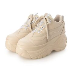 スニーカー レディース 厚底 ダットスニーカー 大人可愛い 旬のインヒール 美脚 (50it13 ベージュ)
