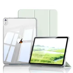 【数量限定】透明バックカバー アクリル (2025/2022)対応 PU合成レザー 第10世代 三つ折スタンド ケース ケース オートスリープ機能 分離式 iPad 軽量 iPad 薄型 11/10.9インチ 10世代 傷つけ防止 11世代 (A16) ライト