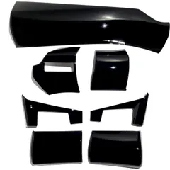 Flatland ノート E13 オーラ FE13 e-power 内装 アクセサリー カスタム パーツ インパネラインパネル カップホルダー パネル セット [ピアノブラック] [インパネラインパネル・カップホルダーパネルセット]