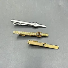 ブランドタイピン 3本セット　ダンヒル　バーバリーズ　ピエールカルダン　ネクタイピン