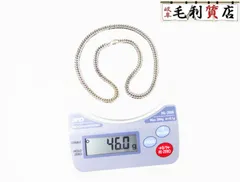 PT850 キヘイ 喜平 ネックレス 6面ダブル46.0g 6メンダブル 白金 プラチナ 850 【中古】 ジュエリー