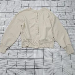 ◇ ⊇ AZUL アズール シンプル系 長袖 ニットカーディガン サイズＦ ベージュ系 レディース E  【1508260033473】