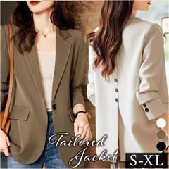 ☆ S ☆ テーラードジャケット レディース ジャケット フォーマル 長袖 テーラードジャケット レディース テーラード ジャケット アウター オフィスカジュアル 大きいサイズ きれいめ 長袖 ゆったり 春 春秋 フォーマル カジュアル スーツジャケット 通勤