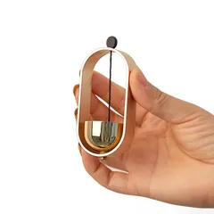 【新品】 ドアベル 玄関 ドア 用 鈴【透き通った綺麗な音です】玄関ベル 真鍮 アルミ製アルマイト仕上本体 風鈴 ホーム 店舗用 喫茶店 バー 飲食店 冷蔵庫ドア 0のサムネイル