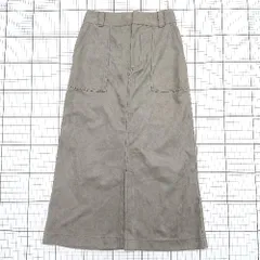 ◇ Θ niko and … ニコアンド シンプル系 ロング丈 タイト スカート サイズ4 グレー系 レディース E  【1508200028255】