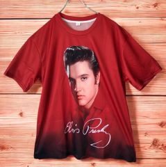 エルヴィス・プレスリー サイン入り肖像Tシャツ XXL フルグラフィック 音楽T