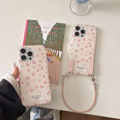 iphoneケース 花柄 iphone16ケース ストラップ付き iphone15proケース phone15promaxケース 可愛い phone14ケース 耐衝撃 iphone13ケース