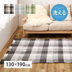 ジャガード織り ブランケット 130 x 180cm ブラック スローケット