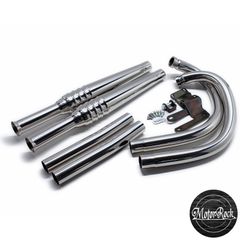 W650/400用 69トランペット 新型フルエキ LOW MOTOR ROCK (MR-EX178L)