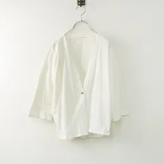 メルローズ クレール MELROSE claire コットン 1B カットソーカーディガン /ホワイト 白 ブラウス シャツ【2400014058017】のサムネイル