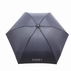 FOXEY 新品同様 フォクシー 折り畳み傘 傘 ロゴ かさ ミント