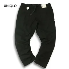 【新品 23AW】 UNIQLO ユニクロ 裏起毛★ ヒートテック ウォーム イージー パンツ Sz.XXL メンズ 黒 未使用 大きいサイズ