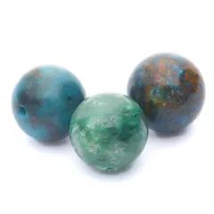 1粒売り クリソコラ 12mm パワーストーン バラ売り 天然石 パワーストーン ばら売り ビーズ 穴あき 1玉売り アクセサリー