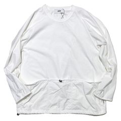 UNFRM OUTDOOR STANDARD (ユニフォーム ) / TRIPLE POCKET CREWNECK PULLOVER (トリプルポケット クルーネックプルオーバー)  ホワイト L SALE 70%OFF!!   ロングT
