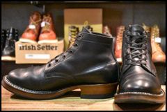 【9E 良品】WHITE'S ホワイツ セミドレス ブラックドレス 黒 ビブラム700シングル レースアップ 編み上げ ブーツ HOPESMORE【FF009】