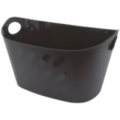 【新品・4営業日で発送】アスト オーバル収納バスケット チョコブラウン 1個